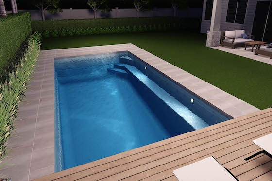 Hampton Grande Pool Image Computer Generated